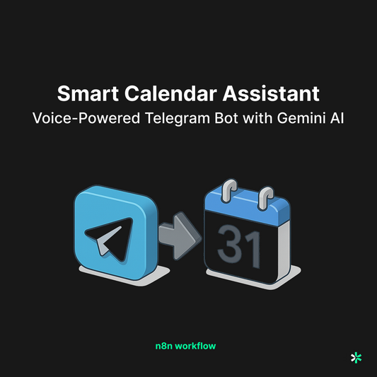 Smart Calendar Assistant: Voice-Powered Telegram Bot with Gemini AI