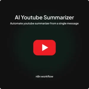 AI YouTube Summarizer for n8n