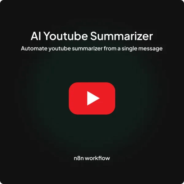AI YouTube Summarizer for n8n
