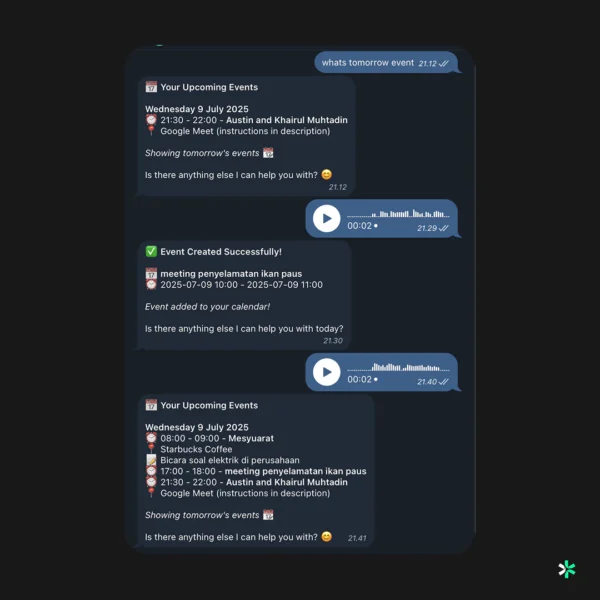 Smart Calendar Assistant Telegram Bot with Gemini AI - Image 3